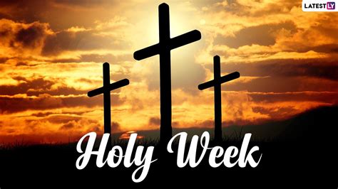 HOLY WEEK AND EASTER .